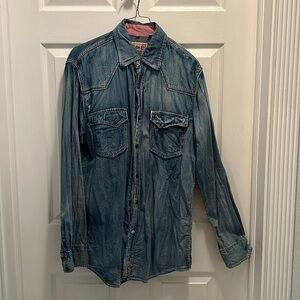 Denim shirt western